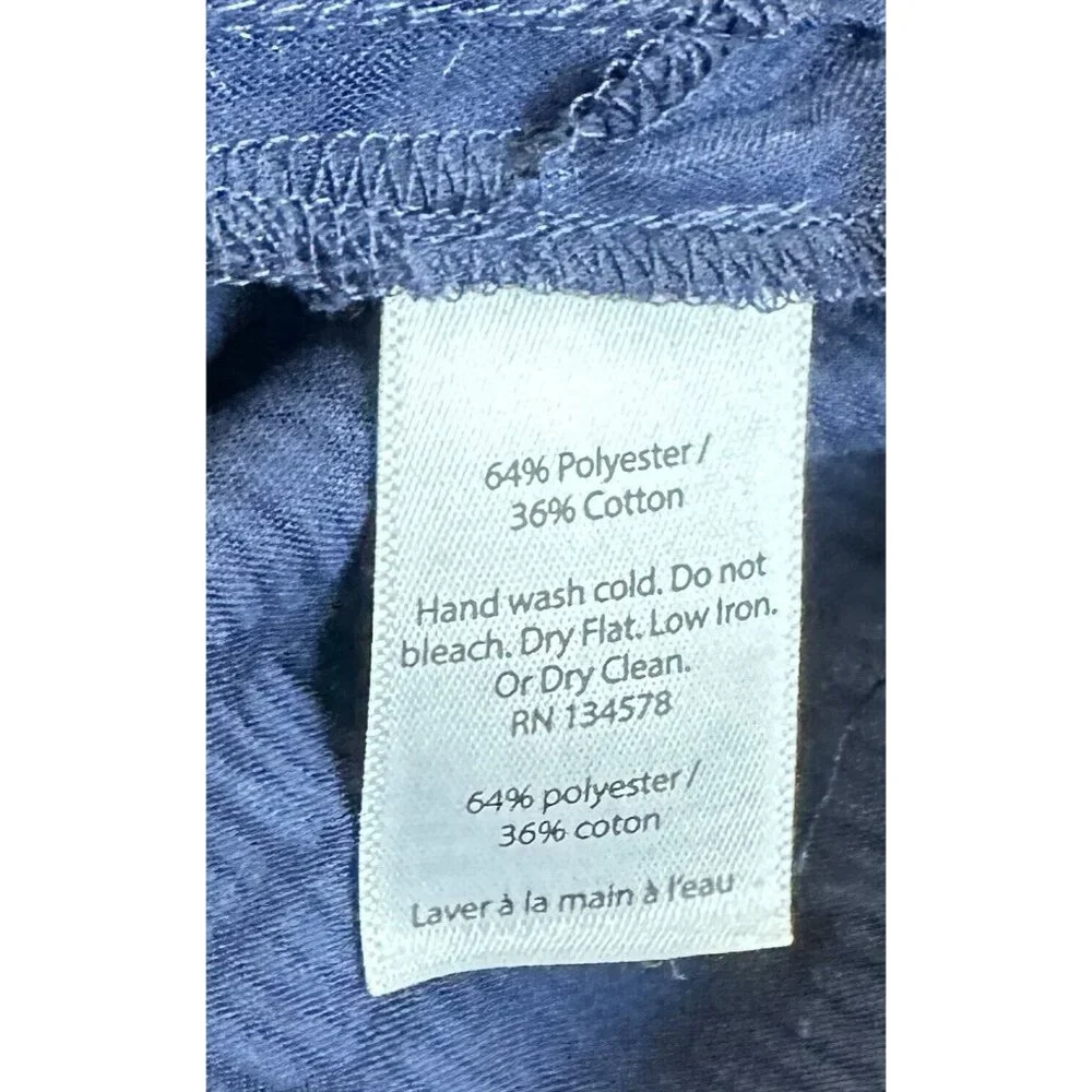 Vineyard Vines Swim Cover-Up Beach‎ Navy Blue Cotton Women's Size S Small